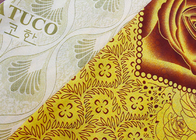 पॉलिएस्टर ताना बुना हुआ मुद्रित गद्दे रजाई बना हुआ कपड़ा अनुकूलित 120 ग्राम
