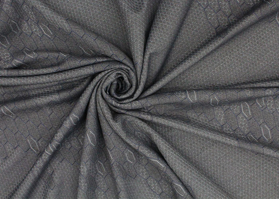 260gsm गद्दे Quilting कपड़ा लिनन ग्रे पॉलिएस्टर बुना हुआ Jacquard सुरक्षात्मक कपड़ा